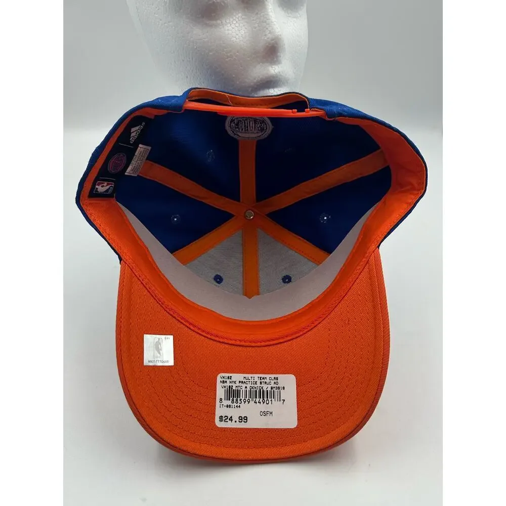 New York Knicks Adidas NBA Adjustable 2Tone Slouch Cap Basketball Hat